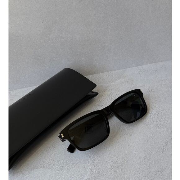 NEW Saint Laurent SL662 Black Square Unisex Sunglasses main image 4